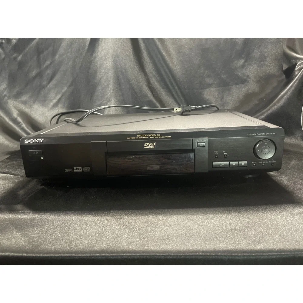 Sony‎ DVP-S330 CD DVD Player Black Digital  S-Video Home Theater Video CD WORKS